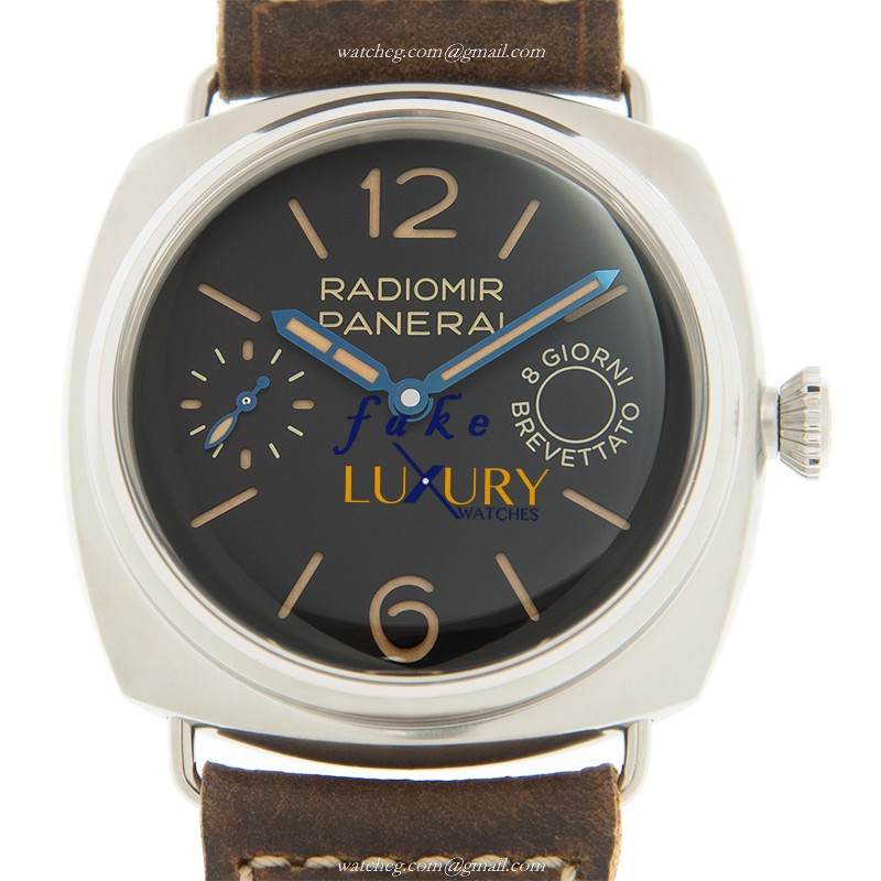 Panerai PAM00992 Luminor Replica Watch, Manual Wind, Black Dial, Leather Strap - Luxury Replica Watch