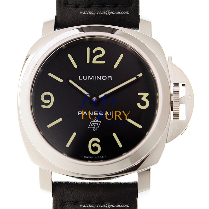 Panerai PAM01000 LUMINOR Manual Wind Steel Case Black Dial Replica Watch - Luxury Replica Watch