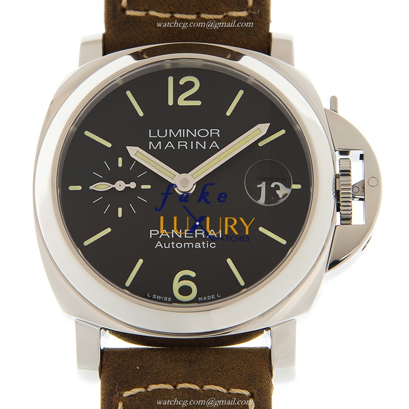 Panerai PAM01048 LUMINOR Automatic Stainless Steel Replica Watch - Swiss Movement, Black Dial - Luxury Replica Watch