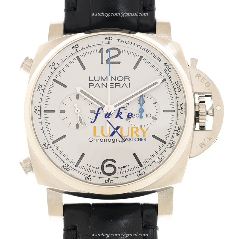 Panerai PAM01218 LUMINOR Stainless Steel Automatic White Dial Alligator Strap Replica Watch - Luxury Replica Watch