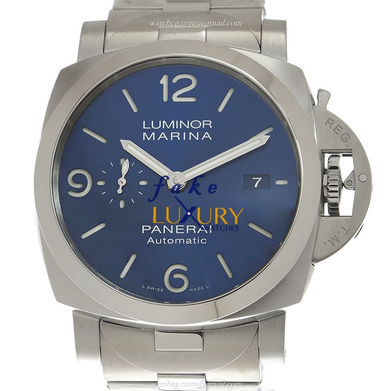 Panerai PAM01316 LUMINOR MARINA AUTO Swiss Movt Silver Dial SS Case Replica Watch - Luxury Replica Watch