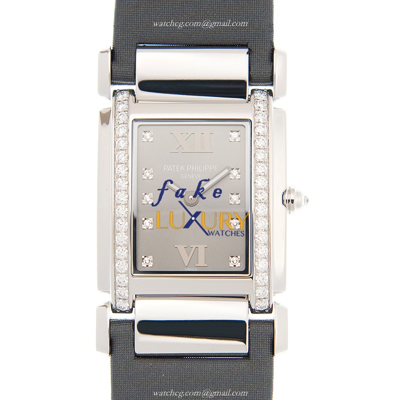 Patek Philippe 4920G-001 Replica Watch, Gray Dial, 18kt White Gold Case, Quartz Movement - Luxury Replica Watch