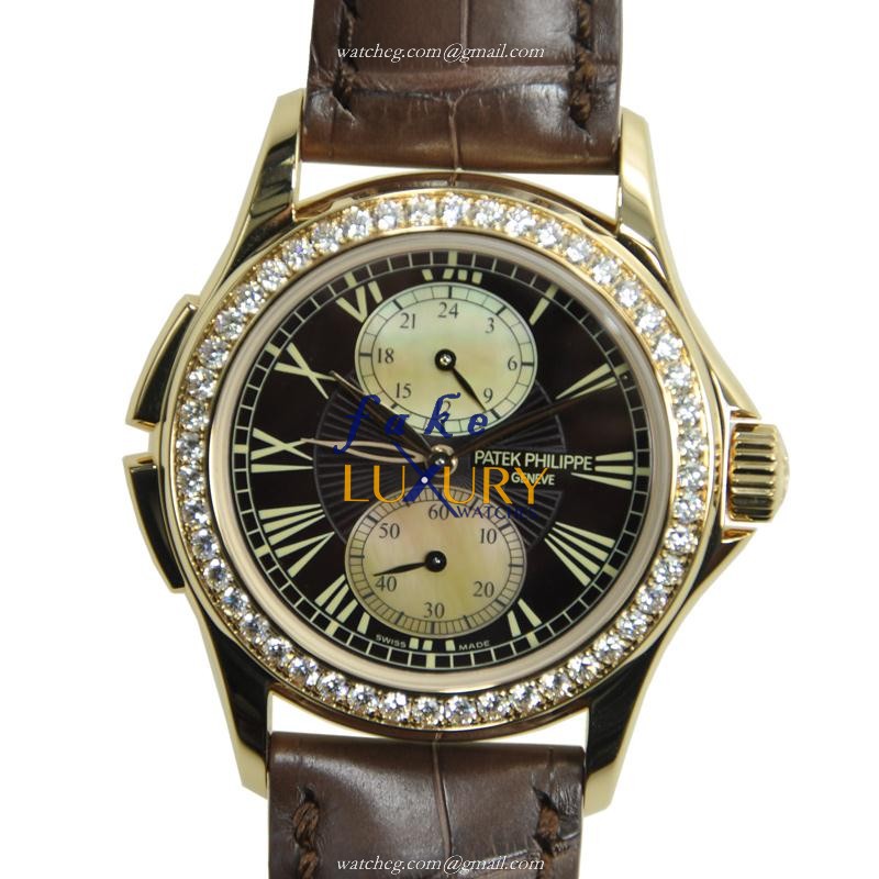Patek Philippe 4934R-001 Complications Manual Wind 18kt Rose Gold Dark Brown Dial Replica Watch - Luxury Replica Watch