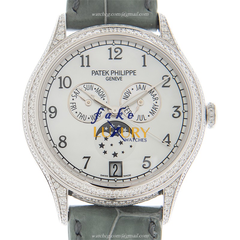 Patek Philippe 4948G-010 Grand Complications Automatic 18kt White Gold Diamond Dial Replica Watch - Luxury Replica Watch