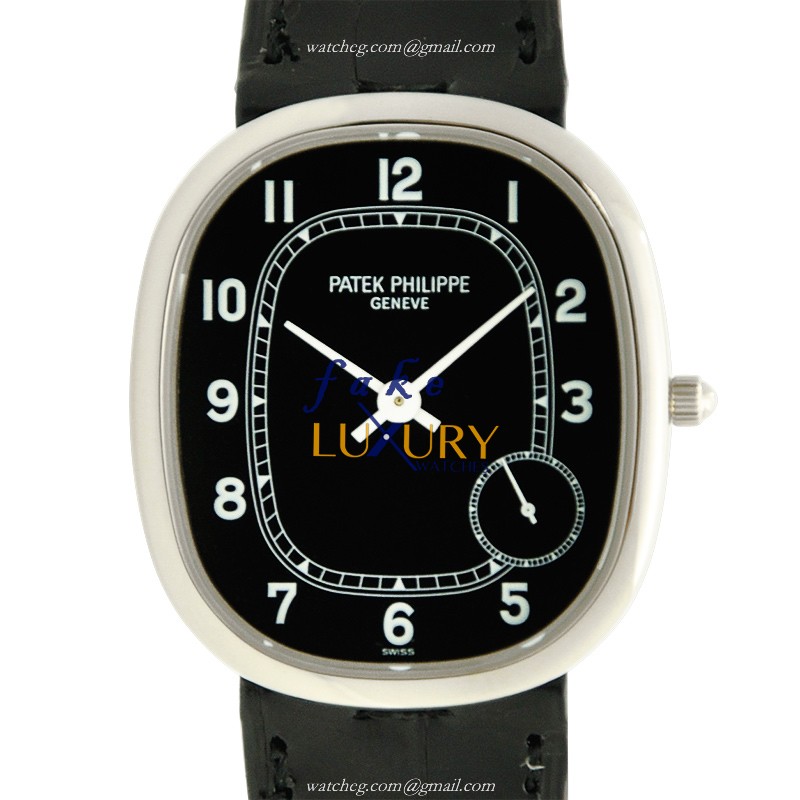 Patek Philippe Ellipse 5028G-001 Automatic 18kt White Gold Black Dial Replica Watch - Luxury Replica Watch