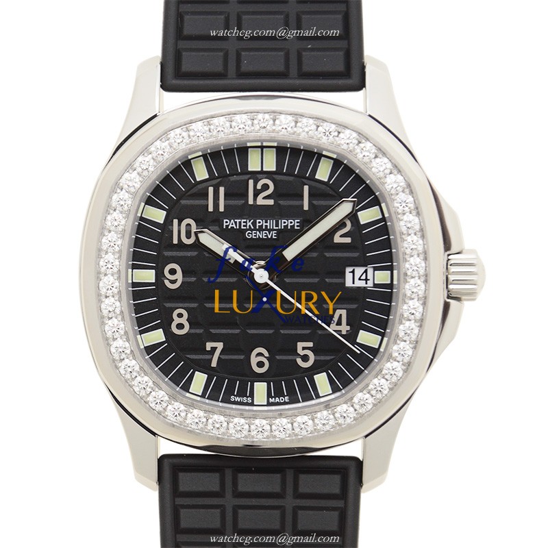 Patek Philippe 5067A-001 Aquanaut Quartz Stainless Steel Diamonds Black Rubber Replica Watch - Luxury Replica Watch