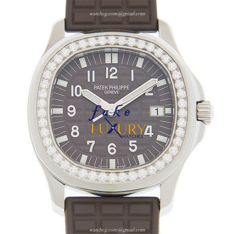 Patek Philippe 5067A-023 Aquanaut Quartz Brown Dial Stainless Steel Diamonds Replica Watch - Luxury Replica Watch