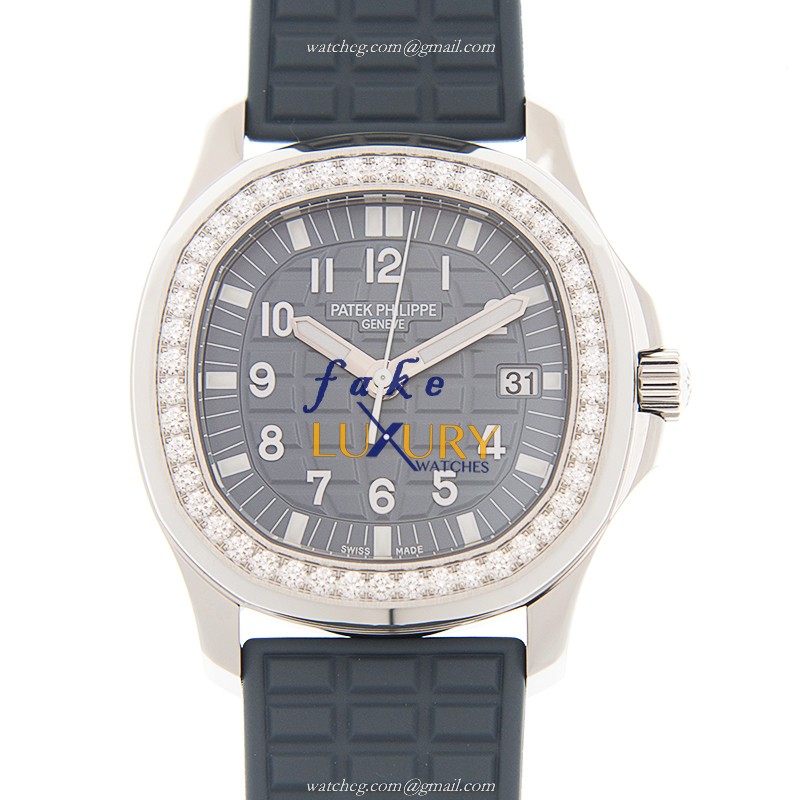 Patek Philippe 5067A-025 Aquanaut Quartz Stainless Steel & Diamonds White Dial Replica Watch - Luxury Replica Watch