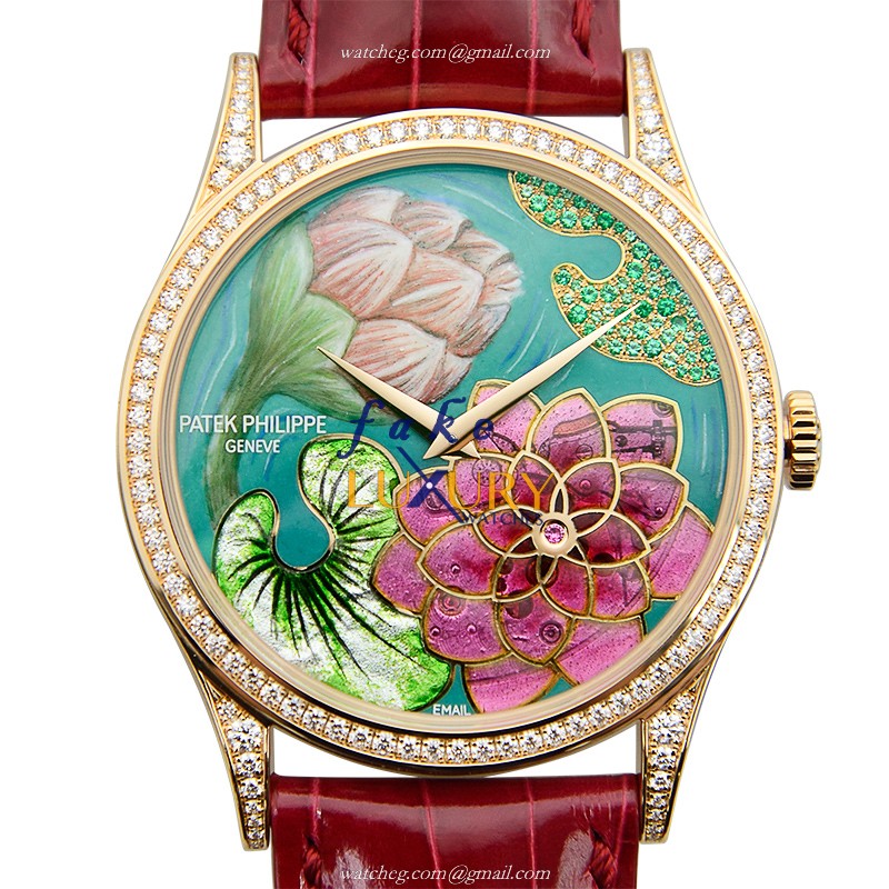 Patek Philippe 5077/100R-010 Replica Watch, Automatic Cal.240, Blue Dial, 38mm 18kt Rose Gold & - Luxury Replica Watch