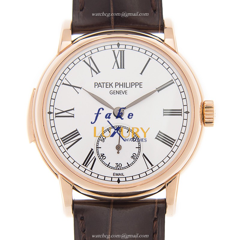 Patek Philippe 5078R-001 - Replica Watch - Automatic - 18kt Rose Gold - White Dial - Brown - Luxury Replica Watch