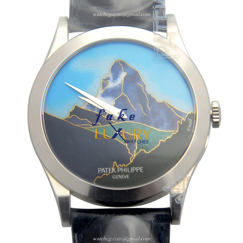 Patek Philippe 5089G-030 RARE HANDCRAFTS Replica Watch With Automatic Movement, Blue Dial, 18kt - Luxury Replica Watch