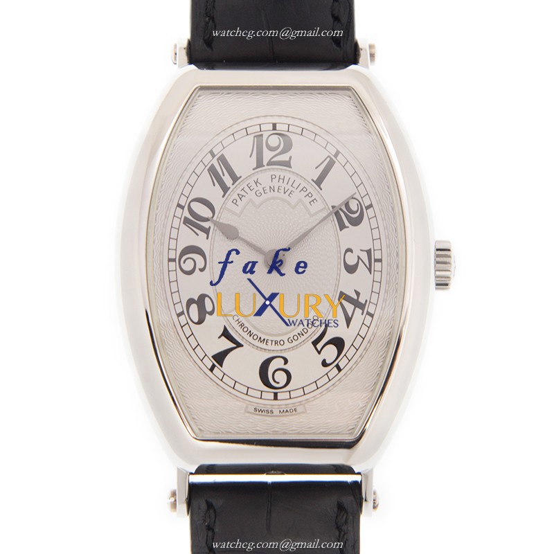 Patek Philippe 5098P-001 Gondolo 950 Platinum Manual Wind Silver Dial Replica Watch - Luxury Replica Watch