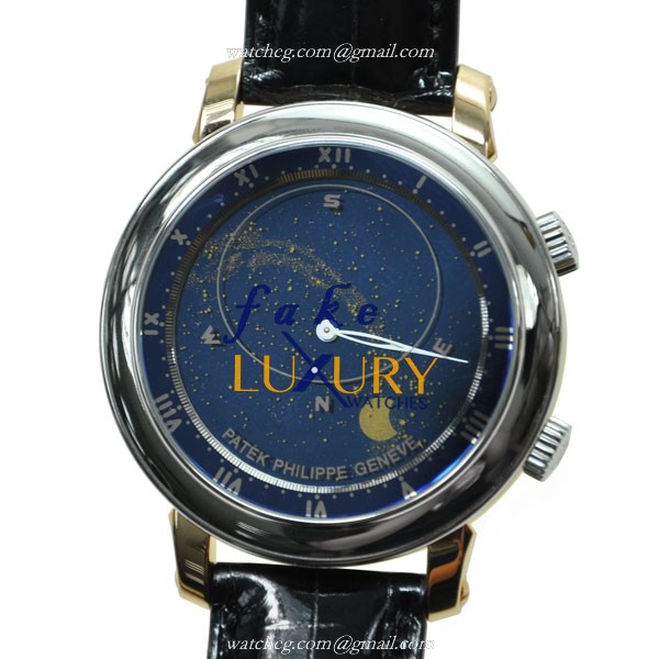 Patek Philippe 5102PR-001 Grand Complications Replica Watch Blue Dial Platinum Rose Gold Case - Luxury Replica Watch