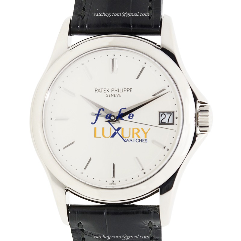 Patek Philippe 5127G-001 Calatrava Automatic 18kt White Gold Black Alligator Replica Watch - Luxury Replica Watch