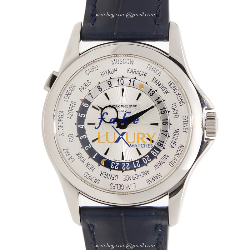 Patek Philippe 5130G-019 COMPLICATIONS Automatic 18kt White Gold Silver Dial Replica Watch - Luxury Replica Watch