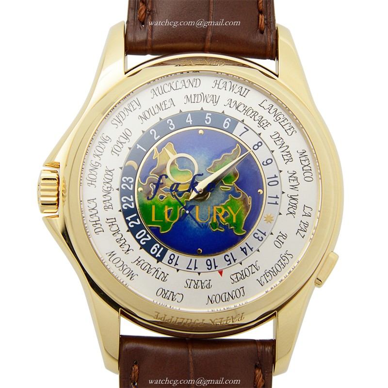 Patek Philippe 5131J-014 Replica Watch Automatic White Dial 18kt Yellow Gold Case Alligator Strap - Luxury Replica Watch
