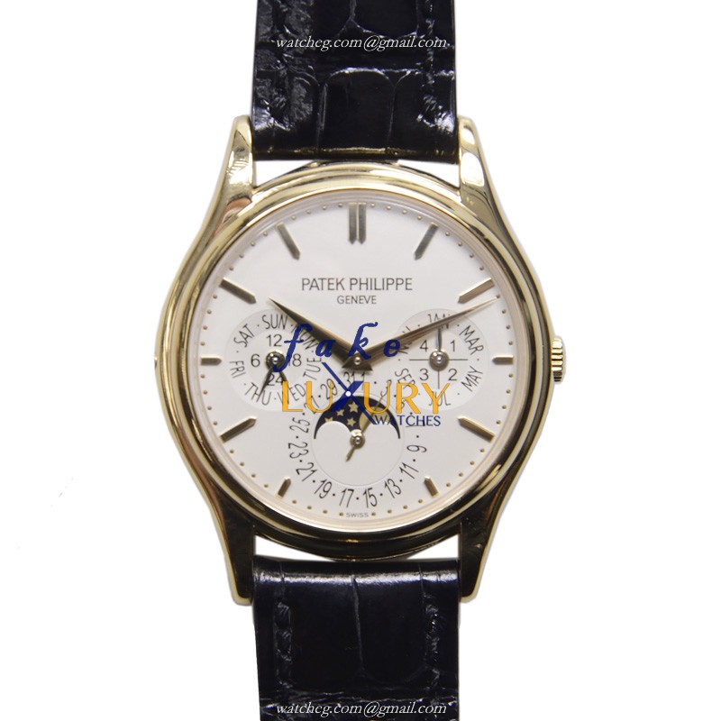 5140J-001 - Patek Philippe Grand Complications Replica Watch - 18kt Yellow Gold - Automatic - White - Luxury Replica Watch