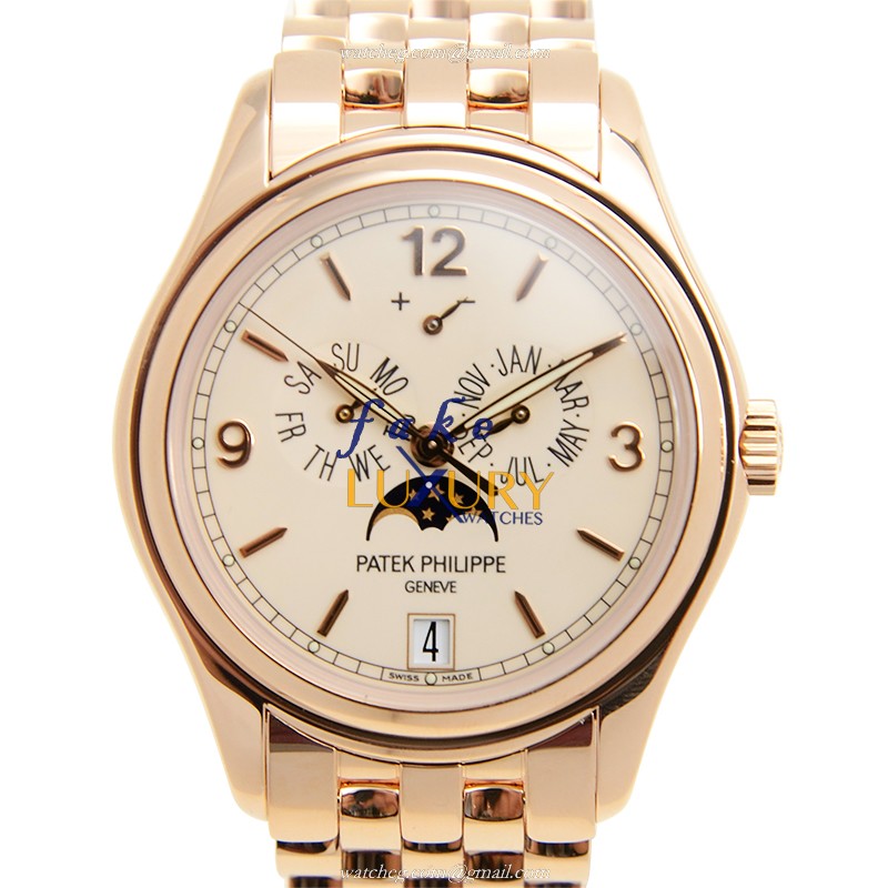 Patek Philippe 5146/1R-001 Replica Watch, Automatic Movement, White Dial, 39mm Rose Gold Case - Luxury Replica Watch