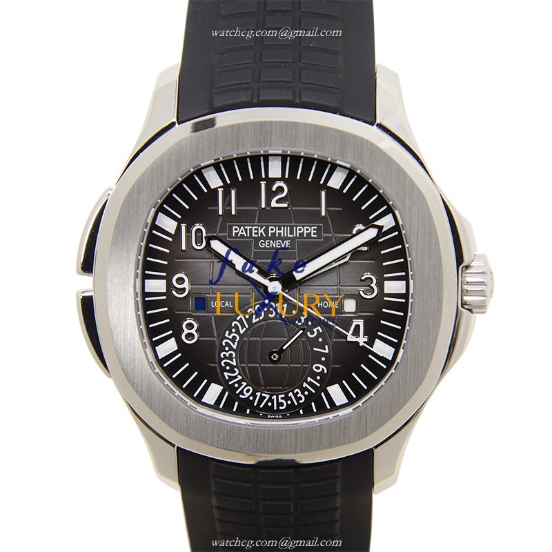 Patek Philippe 5164A-001 Aquanaut Replica Watch Automatic Dark Grey Dial Steel Case Rubber Strap - Luxury Replica Watch