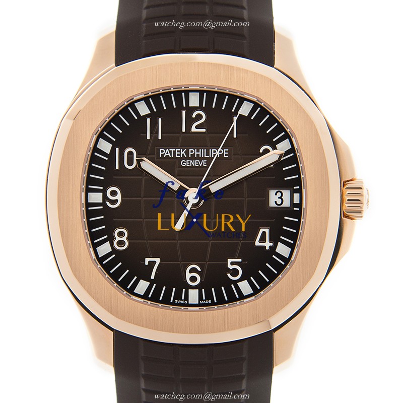 Patek Philippe Aquanaut 5167R-001 Automatic 18kt Rose Gold Brown Dial Replica Watch - Luxury Replica Watch