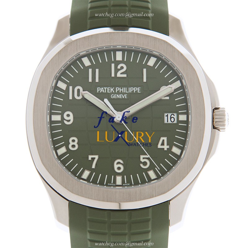 Patek Philippe Aquanaut 5168G-010 Automatic 18kt White Gold Green Dial Replica Watch - Luxury Replica Watch
