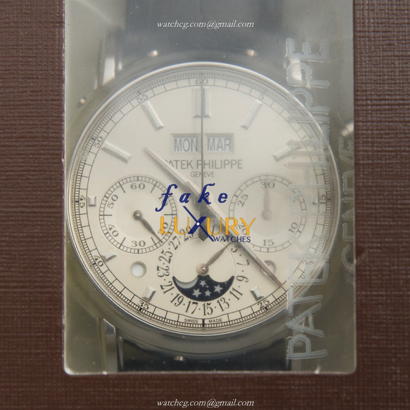 Patek Philippe 5204P-010 Replica Watch, 40mm 18kt White Gold Case, White Dial, Automatic Movement - Luxury Replica Watch