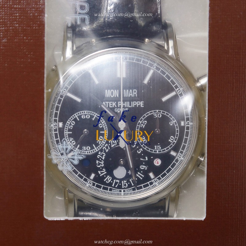 Patek Philippe 5204P-011 Grand Complications Replica Watch, 40mm, Manual Wind, 18kt White Gold - Luxury Replica Watch