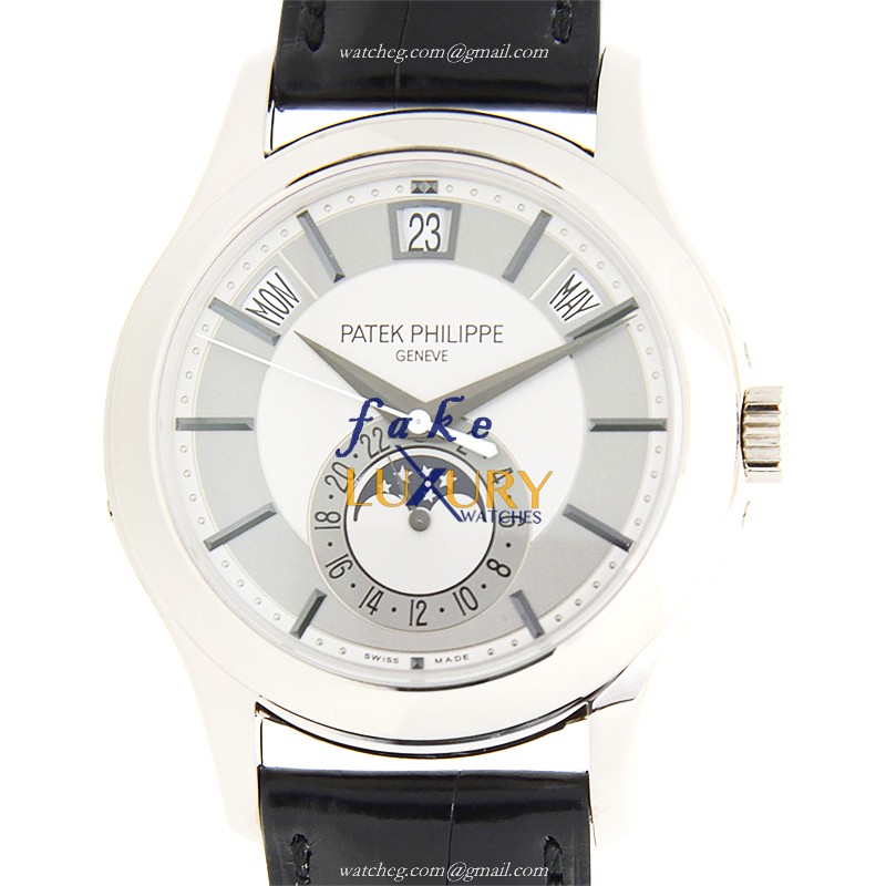 Patek Philippe 5205G-001 COMPLICATIONS Automatic 18kt White Gold Gray Dial Replica Watch - Luxury Replica Watch