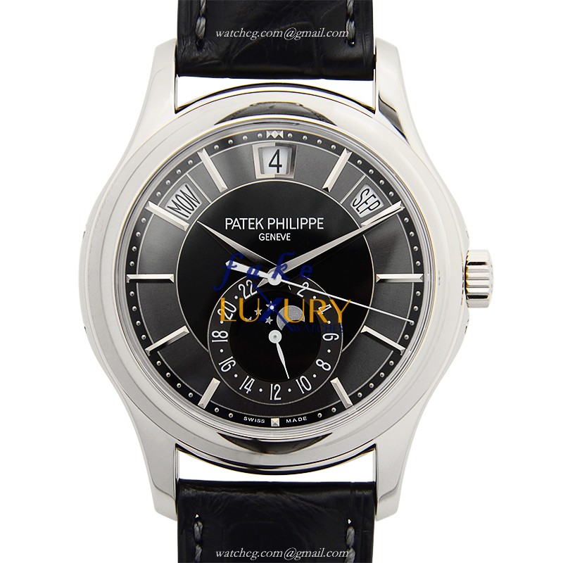 Patek Philippe 5205G-010 COMPLICATIONS 18kt White Gold Automatic Gray Dial Replica Watch - Luxury Replica Watch