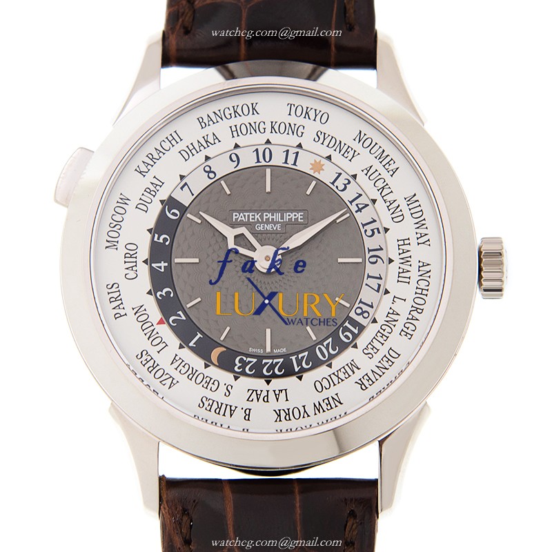 Patek Philippe 5230G-001 Replica Watch Automatic Movement Gray Dial 18kt White Gold Case Alligator - Luxury Replica Watch