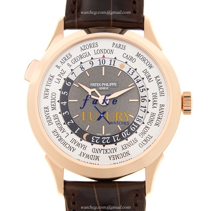Patek Philippe 5230R-001 - Replica Watch - Automatic - 18kt Rose Gold - Gray Dial - Black Alligator - Luxury Replica Watch