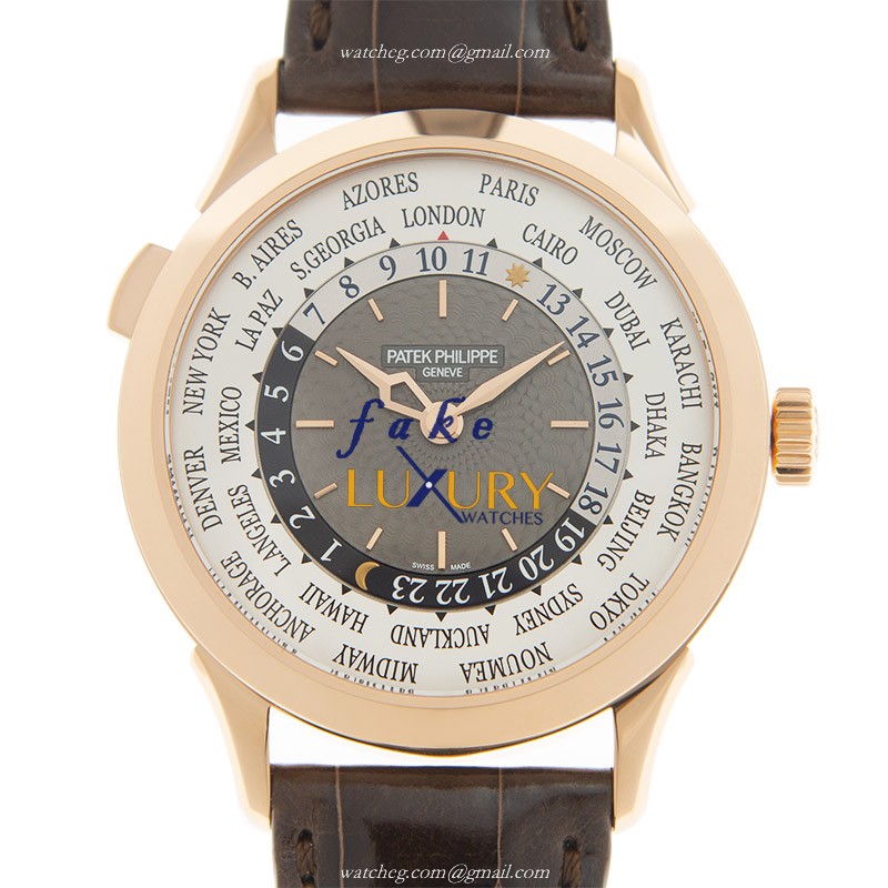 Patek Philippe 5230R-012 Replica Watch, Gray Dial, Rose Gold Case, Alligator Strap, Automatic - Luxury Replica Watch