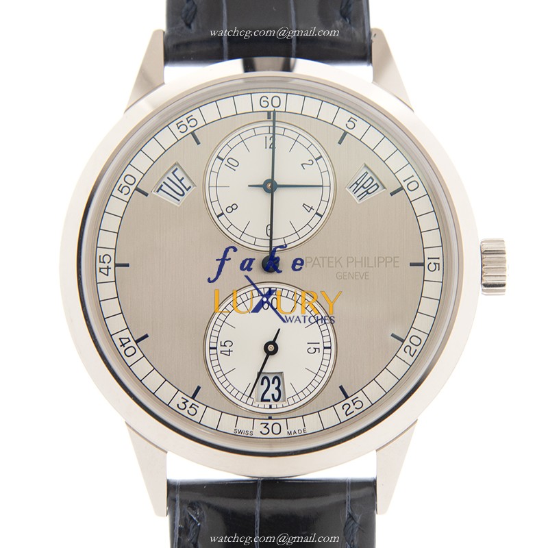 Patek Philippe 5235G-001 Replica Watch, Automatic Movement, Silver Dial, 18kt White Gold Case - Luxury Replica Watch