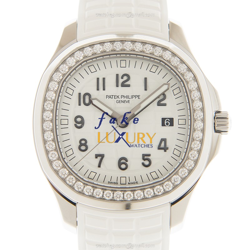 Patek Philippe 5267/200A-010 Aquanaut - Replica Watch - Quartz - White Dial - Steel & Diamonds - Luxury Replica Watch