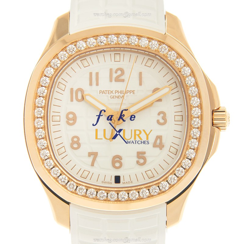 Patek Philippe 5269/200R-001 Replica Watch, Quartz Movement, 18kt Rose Gold & Diamonds Case, White - Luxury Replica Watch