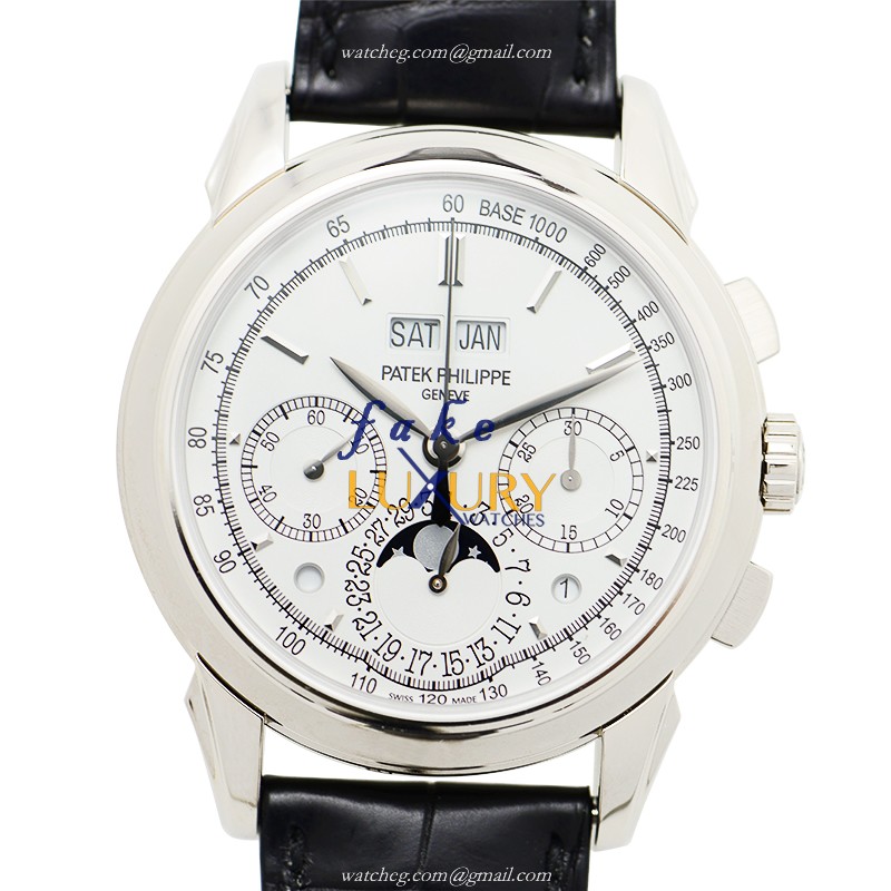 Patek Philippe 5270G-013 Grand Complications Manual Wind 18kt White Gold Silver Dial Replica Watch - Luxury Replica Watch