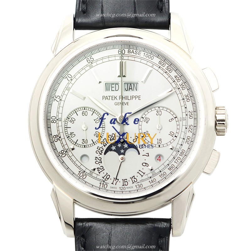 Patek Philippe 5270G-018 Grand Complications Replica Watch, Manual Wind, Silver Dial, 18kt White - Luxury Replica Watch