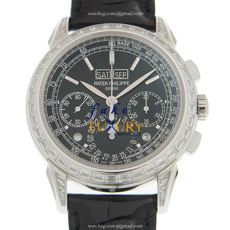 Patek Philippe 5271P-001 Grand Complications Manual Wind 950 Platinum Black Dial Replica Watch - Luxury Replica Watch
