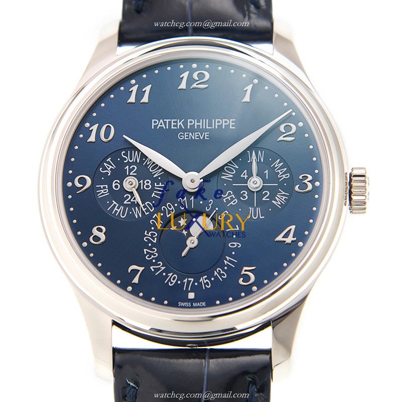 Patek Philippe 5327G-001 Replica Watch, Automatic Movement, Blue Dial, 18kt White Gold Case - Luxury Replica Watch