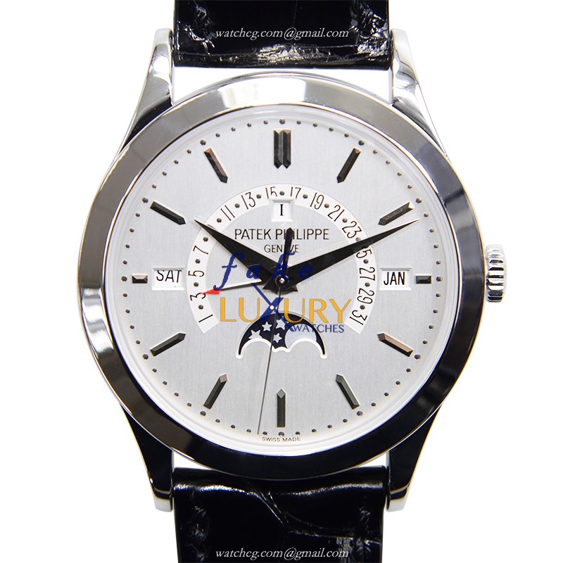 5496P-001 - Patek Philippe Grand Complications Replica Watch Automatic Platinum Silver Dial - Luxury Replica Watch