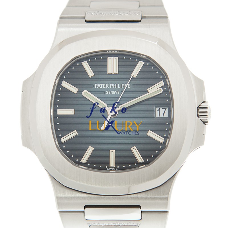 Patek Philippe 5711/1A-010 Nautilus Replica Watch, Automatic Movement, Blue Dial, Steel Bracelet - Luxury Replica Watch