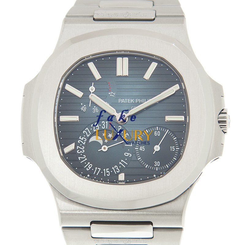 Patek Philippe 5712/1A-001 Replica Watch, Blue Dial, Automatic, Stainless Steel Case Bracelet - Luxury Replica Watch