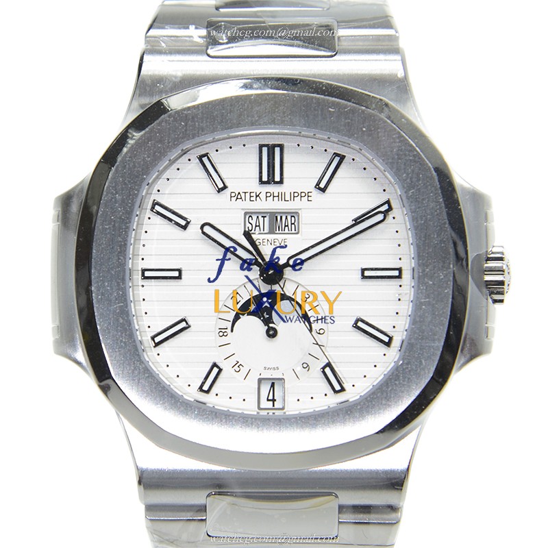 Patek Philippe 5726/1A-010 Nautilus Automatic Steel Silver Dial Replica Watch - Luxury Replica Watch