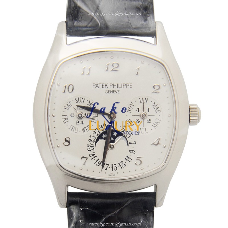 Patek Philippe 5940G-001 Grand Complications Replica Watch, Automatic, White Dial, 18kt White Gold - Luxury Replica Watch