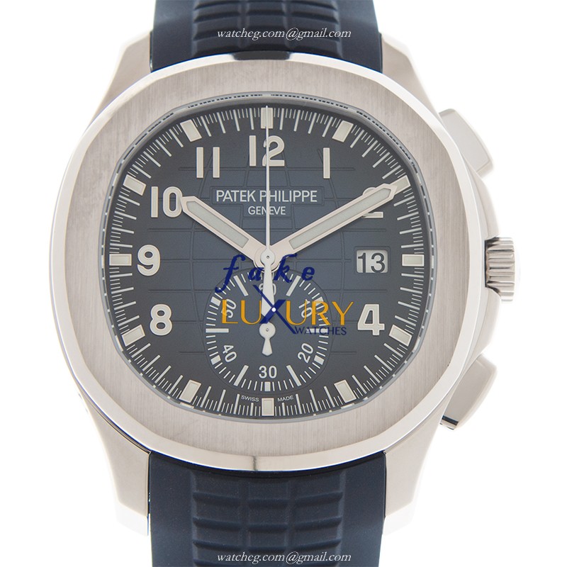 Patek Philippe 5968G-001 Aquanaut - Replica Watch - Automatic - 18kt White Gold - Blue Dial - Luxury Replica Watch