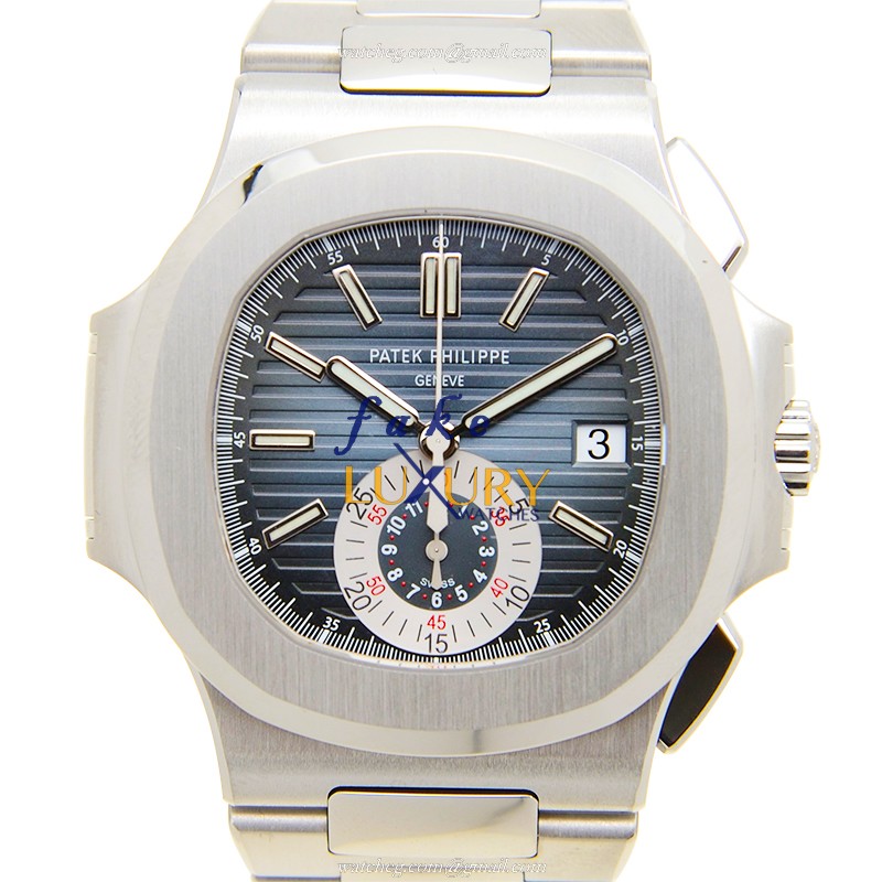 Patek Philippe 5980/1A-001 Nautilus Replica Watch, Automatic, Blue Dial, Steel Case & Bracelet - Luxury Replica Watch