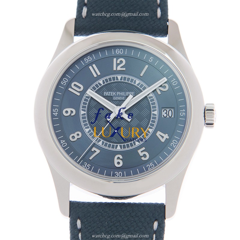 Patek Philippe 6007A-001 Calatrava Replica Watch, Automatic Movement, Blue Dial, Steel Case - Luxury Replica Watch