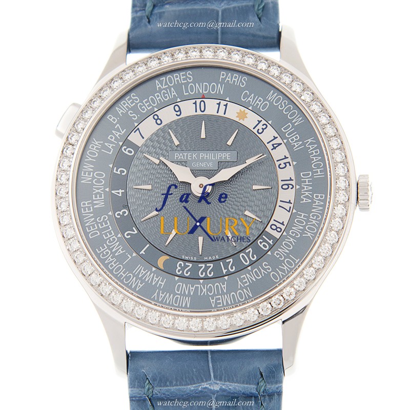 Patek Philippe 7130G-014 Replica Watch - COMPLICATIONS - Automatic - 18kt White Gold Diamond - Blue - Luxury Replica Watch