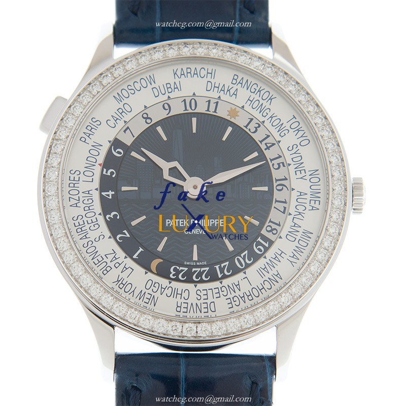 Patek Philippe 7130G-015 Replica Watch, Blue Dial, 18kt White Gold & Diamond Case, Automatic - Luxury Replica Watch