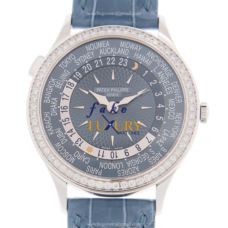 Patek Philippe 7130G-016 Replica Watch, 36mm, Blue Dial, 18kt White Gold & Diamond Case, Automatic - Luxury Replica Watch